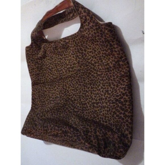 Bottega Veneta Vintage Tote Animal Leopard Print Silk And Leather - Picture 10 of 12